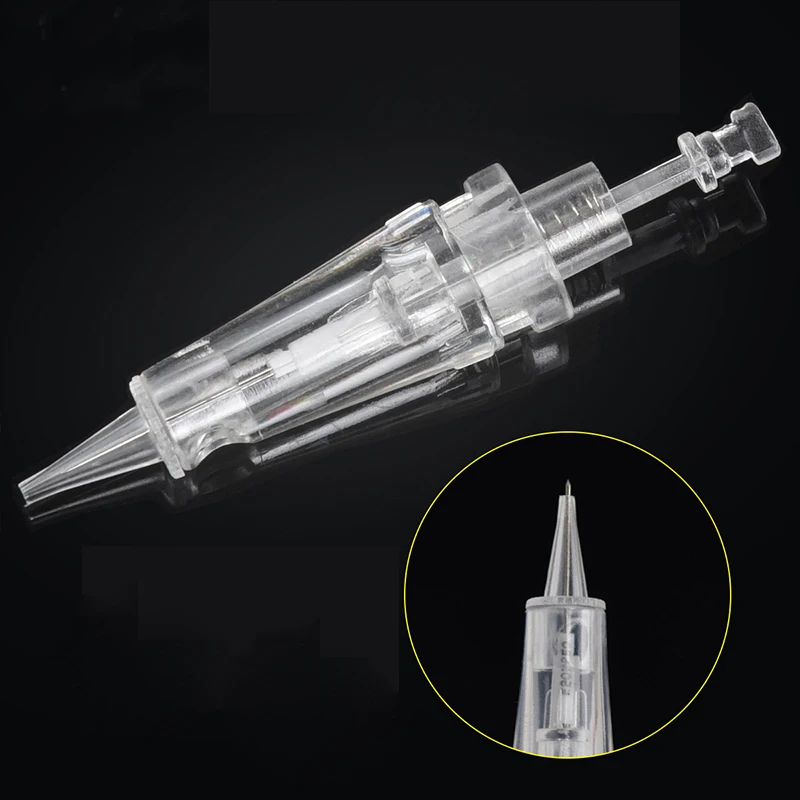 50pcs Tattoo Needles 1p Cartridge disposable Sterlized Permanent makeup Needles Eyebrow For Tattoo Machine pen Hight Quality (2)