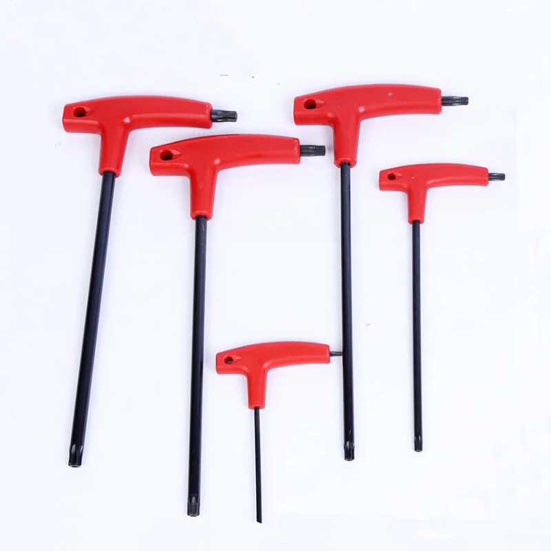 

T15-T50 Torx Screwdriver High Carbon Steel T Shape Double Ended Torx Screw Driver With Hollow Innter Box End Wrench