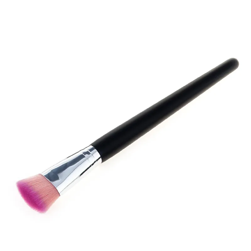 E light pink Профессиональный плоский головы Основа для макияжа лица косметический Кисточки нос Уход за кожей лица База Косметическая пудра Тени для век Корректоры для лица Контур Макияж Кисточки Beatuy инструмент - Handle Color: E light pink