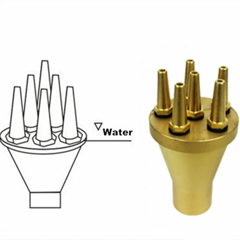 1 1.5 2 Straight Jet Sprayer Pond Music Brass Fountain Nozzles for Garden Sprinkler Irrigation System fountain nozzles