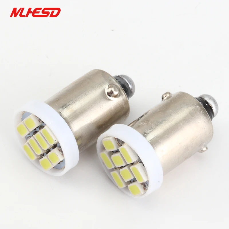 100PCS Ba9s 44 47 T11 T4W Bayonet AC 6V/6.3V 1206 3020 8SMD LED Pinball Machine Light Bulb Lamp Non ghosting/anti flickering