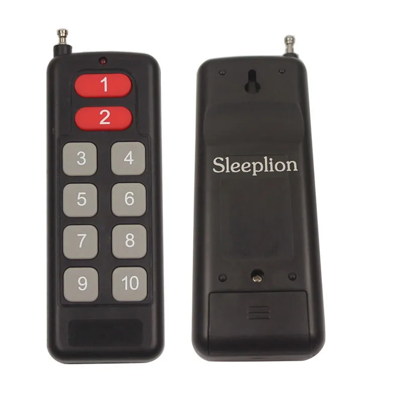 12V 10 CH Channels 10CH RF Wireless Remote Control Switch Transmitter Module+Receiver Individual learning Code 315433-9