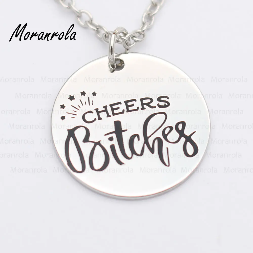 Медное ожерелье Cheers Bitches брелок очаровательные ювелирные изделия ручной