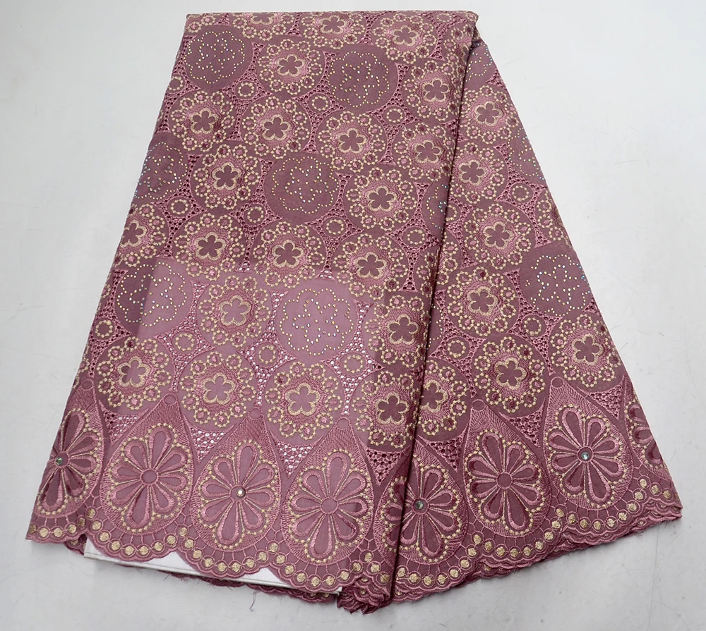 

Fashion Swiss Voile Lace In Switzerland High Quality 2019 Embroidered Big Dry Cotton Nigerian Cotton Swiss Lace Fabric 5 Yards