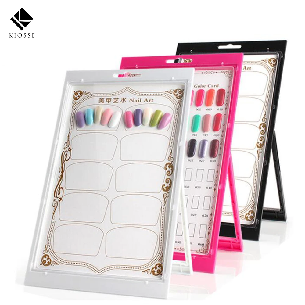 1Pc Nail Art Display Gel Polish Color Card Tool Flower Pattern Manicure 3 Stand A325 |