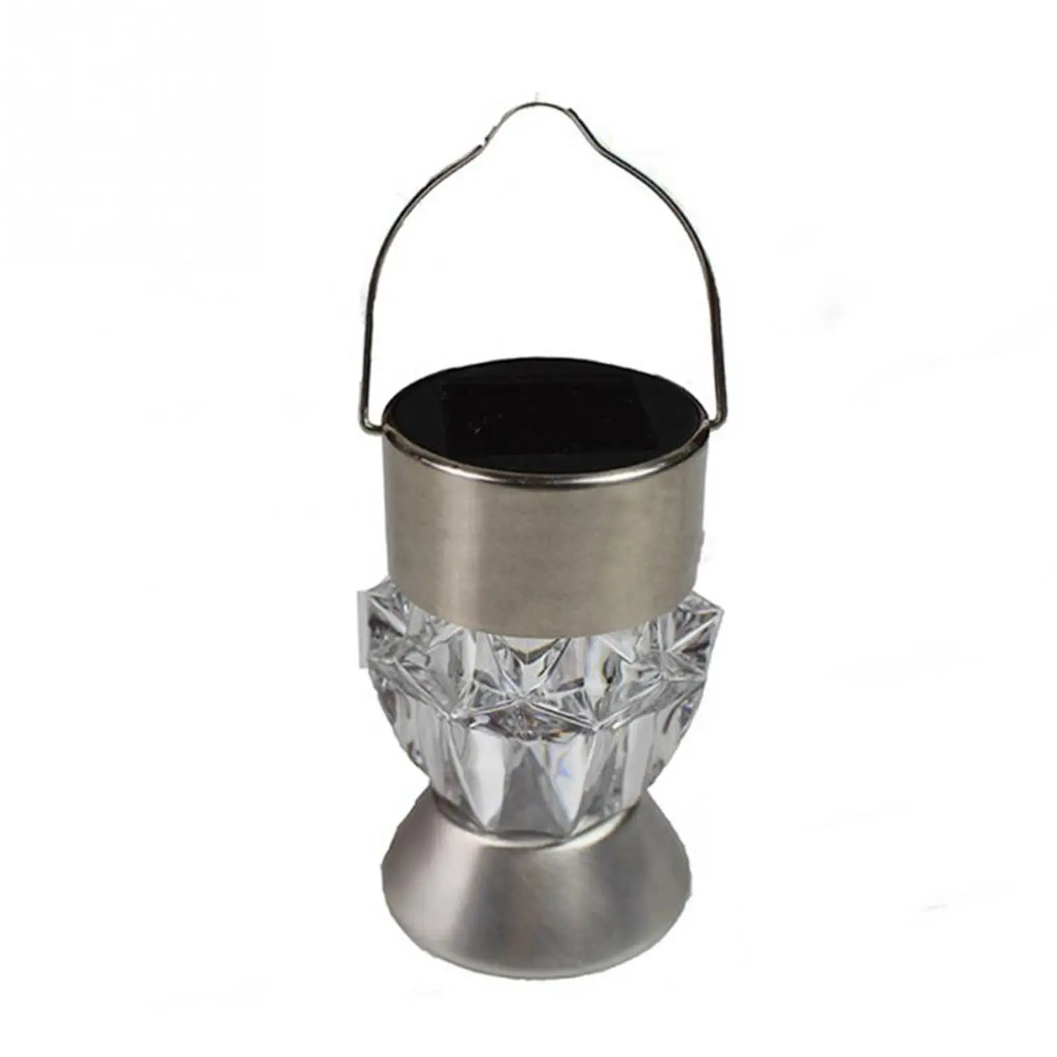 

Home Garden Solar Light Bulb Waterproof Solar Rotatable Outdoor Garden Camping Hanging LED Light Crystal Diamond Lamp 7 colors L