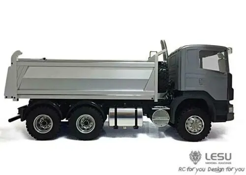 LESU 1/14 Sca RC грузовик 6x6 гидравлический самосвал Модель ESC сервопривод радио DIY Tmy THZH0196