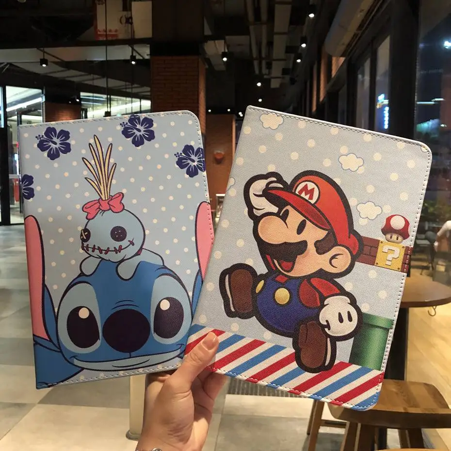 

For ipad air 2 case cartoon Stitch funny pig Stand Protective TPU Cover for ipad air / air 2 / pro 9.7 /ipad 2017 /ipad 9.7 2018