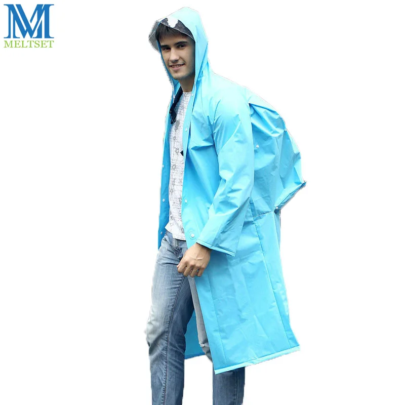 

EVA Raincoat Bicycle Rainwear Outdoor Travel Rain Poncho Backpack Rain Cover Waterproof Adult Raincoats