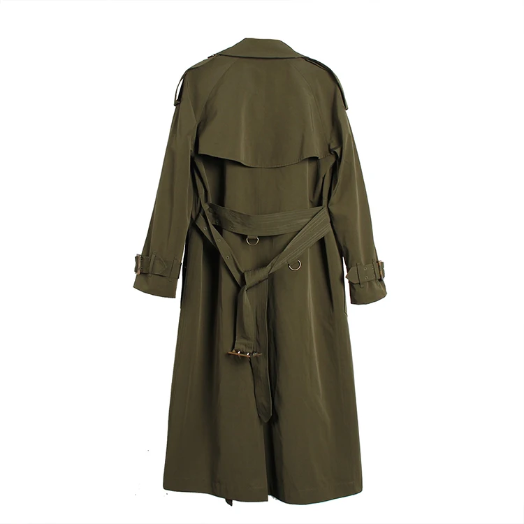 JAZZEVAR осенний модный бренд тренч женский двубортный пальто с воротником верхняя одежда свободная одежда ветровка женская 870117