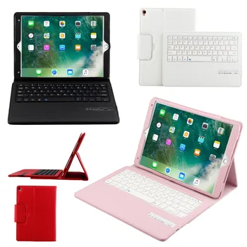 

Russian/Hebrew/Spanish Detachable Wireless Bluetooth Keyboard Stand PU Leather Cover Case For Apple iPad Pro 10.5 10.5" Tablet