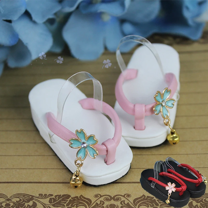 

Toy Clogs Slippers 1/4 1/3 Doll Shoes Cherry Blossoms A2 SD MSD BJD Shoes For 1/3 1/4 Doll Accessories Toys For Girls Kid Gifts