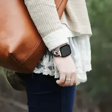 Ремешок Браслет Для uxury Нержавеющая сталь Кристалл ремень Замена для Fitbit Versa Смарт-часы 18Jul10