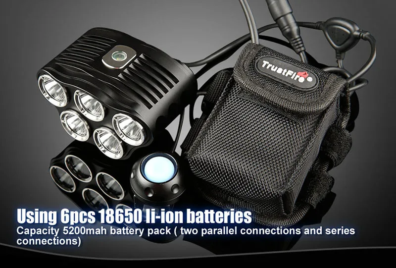 TrustFire TR-D010 Five T6 Lamp Bicycle Light (8)