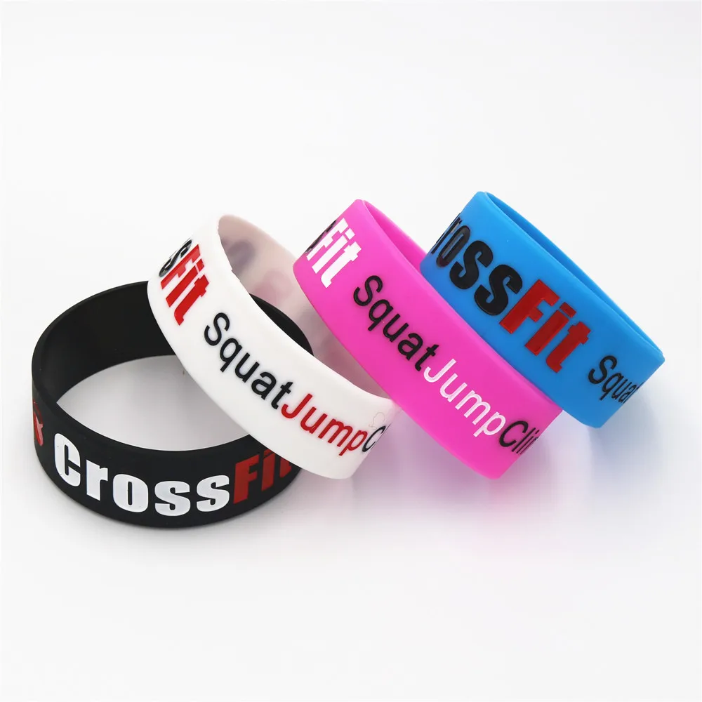 1 шт. новые модные ювелирные изделия крест FIT SJ браслет черный белый силиконовый резиновый CrossFit браслеты и браслеты SH046