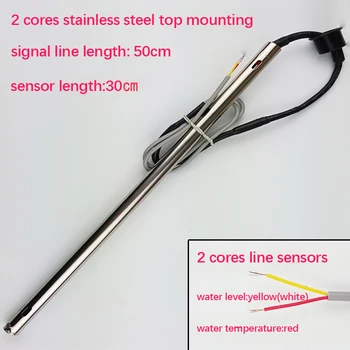 

solar energy heater temperature water level sensor 30cm 2 core stainless steel side mounting water heater tank tube probe CGQ6
