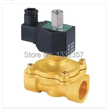 

Free Shipping 3/4'" Normally Open Brass Electric Solenoid Valve 2W200-20-NO DC12V,DC24V,AC110V or AC220V