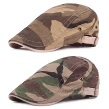 Мужской Стильный Камуфляжный военный хлопоковый берет Кепка кабиста Newsboy Golf Кепка водителя CSHAT0532