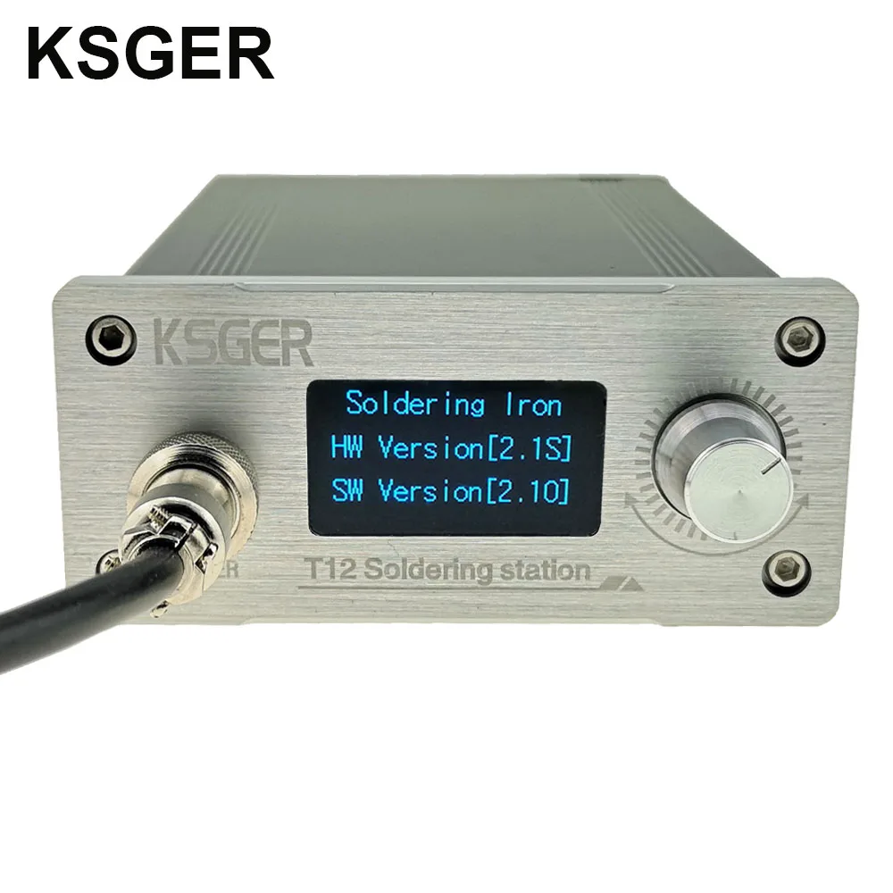 KSGER STM32 OLED V2.1S DIY T12 Электрический паяльник станция FX9501 сплав паяльная ручка контроллер температуры сварочный инструмент