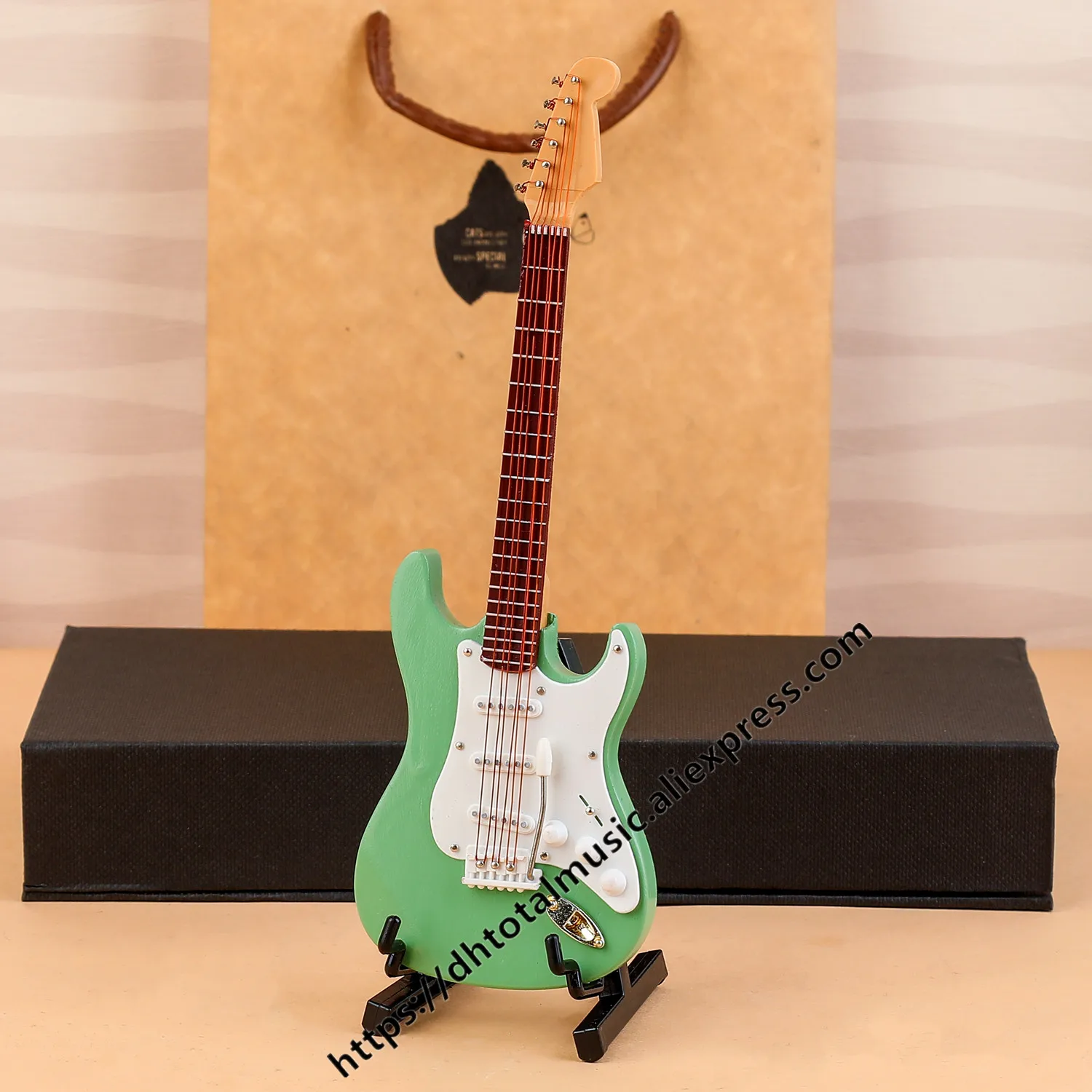 

Miniature Guitar Model Electric Acoustic Guitar Model Miniature Wooden Mini Musical Instrument Model Collection