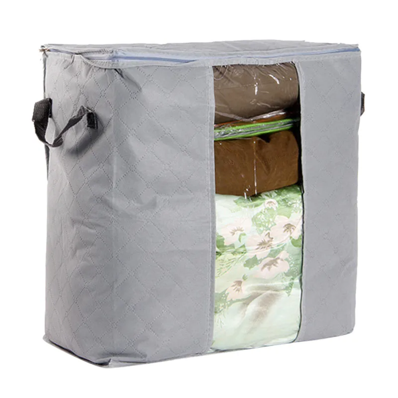 Lasperal сумки для хранения стеганых одеял хлопок Органайзер Домашний для хранения Портативный Анти-пыль шкаф бамбуковая одежда сумка для хранения коробок