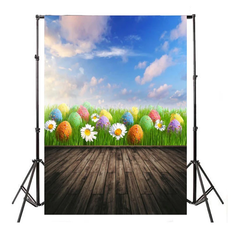 

Mayitr 210cmx150cm Easter Day Photography Backdrop Vinyl Colorful Egg Studio Photo Background Pros