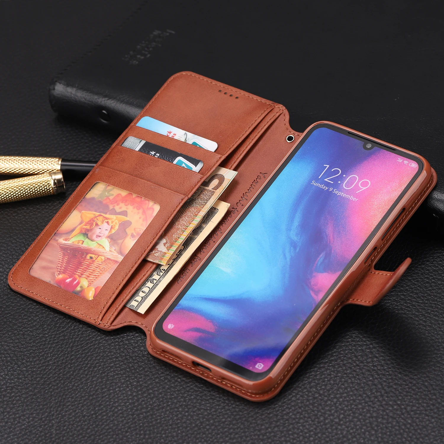 Кожаный флип-чехол для Xiao mi Red mi Note 7, 8, 6, 5 Pro, A2 Lite, чехол-кошелек для mi Red mi 6a 5 Plus, 6 Pro, держатель для карт, Global Coque