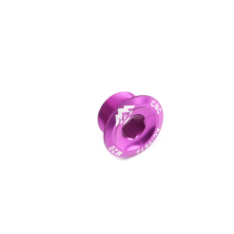 Swelgo алюминиевая винтовая крышка шатуна M15/M20 винт Кепки велосипедная система крепления рукоятки болт с рукояткой для велосипеда - Цвет: M20 Purple