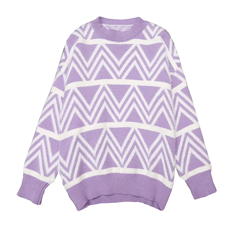Autumn New Women's Color Imitation Armor Round Neck Sweater Women's Pullover Korean Version  thickening Loose Bottoming Shirt AS132 (19)