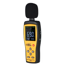 3 In 1 Digital Sound Level Meter Temperature Humidity Meter 30-130 dB Noise Volume Tester with USB Connect Computer Function