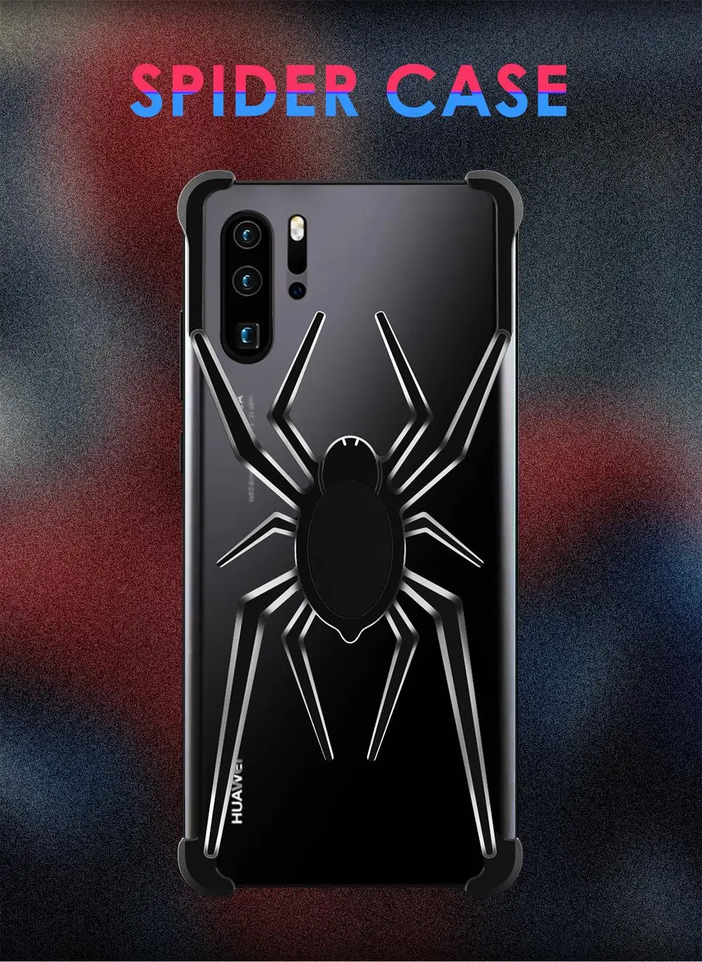 Металлический чехол для телефона из алюминиевого сплава для huawei P30 P30 Pro 3D Spider механическая защита чехол для huawei mate 20 Pro защитный чехол