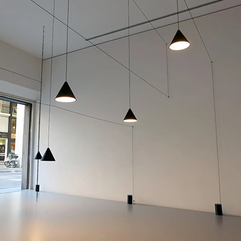 Подвесной светильник в скандинавском стиле DIY с длинной линией, подвесной светильник с проводами, люстры для домашнего декора, подвесной светильник
