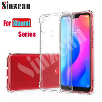 

Sinzean 100pcs For Xiaomi pocophone F1 1.5mm Anti-knock Clear TPU Case For Xiaomi 6X/mi8 lite/Mix 2s/MAX 3 Soft Silicone Case