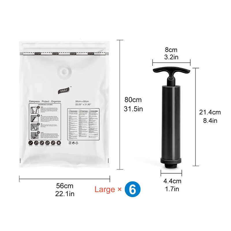 6 قطعة 56*80 سنتيمتر حقيبة فارغة الملابس مع مضخة الفضاء التوقف حقيبة خزانة حقيبة التخزين لا تسرب العمل مع جميع حقيبة فارغة 6 قطعة 56*80 سنتيمتر حقيبة فارغة الملابس مع مضخة الفضاء التوقف حقيبة خزانة حقيبة التخزين لا تسرب العمل مع جميع حقيبة فارغة