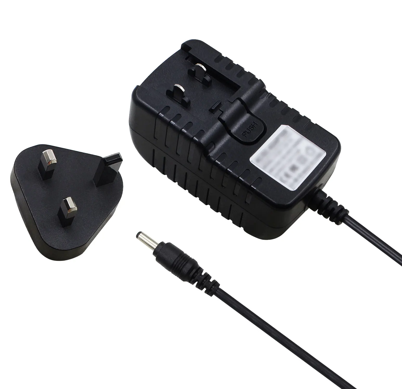 100PCS US EU UK AC DC Travel Wall Home Power Supply Charger Adapter