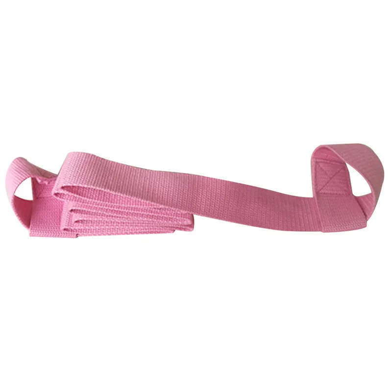Регулируемый Коврик для йоги, ремни для йоги, плечевые ремни для йоги, растягивающиеся пояса для йоги, фитнеса, спортзала, Спортивная веревка 200 см - Цвет: Розовый