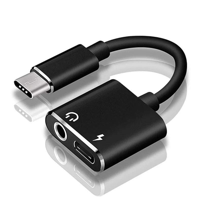 

Type C Aux Jack Headphone Audio Adapter Charge USB C Type-C to 3.5mm Earphone Charging Cable Mi 8 Lite A2 For Huawei Mate 20 Pro