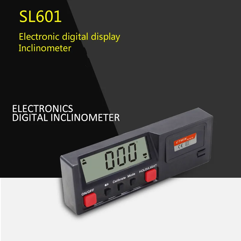 SL601 electronic digital display inclinometer, angle meter, level meter