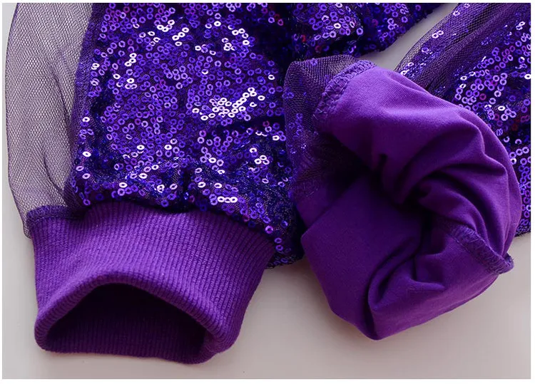 Костюмы для танцев с блестками с длинными рукавами; цвет фиолетовый; одежда для уличных танцев; одежда для выступлений; одежда для сцены в стиле хип-хоп