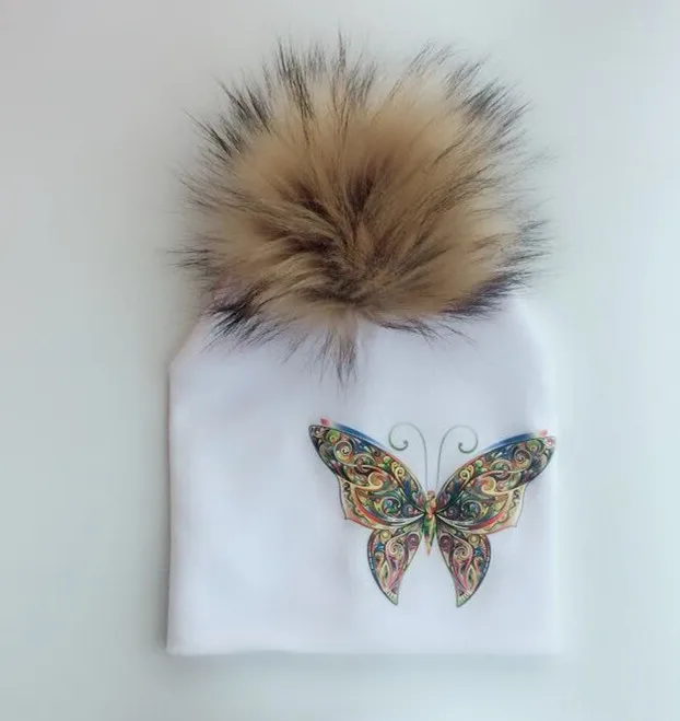 Модная зимняя одежда с изображением бабочек «Единорог» для детей ясельного возраста детская шляпка шляпа для маленьких для мальчиков и девочек путешествия шапка шарф комплект для маленьких детей