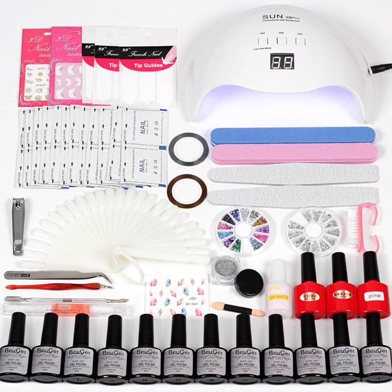 

Gel Varnish Set 12 Color Gel Nail Polish Manicure Set of Gel Varnishes Nail Lamp Led Uv Gel Apparatus for Manicure Acrylic Kit