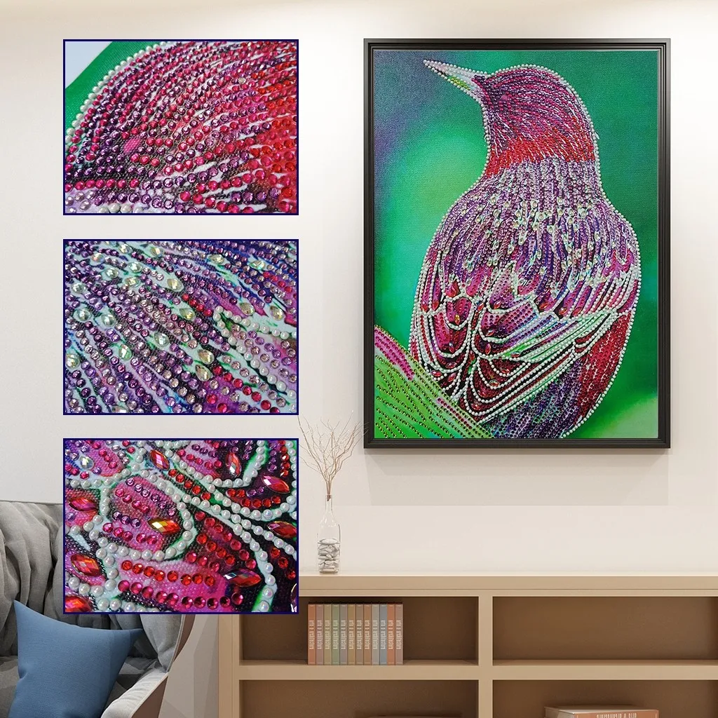 Special Shaped Diamond Painting DIY 5D Partial Drill Cross Stitch Kits Crystal