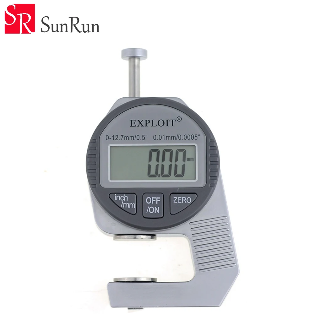

High precision digital display Thickness Gauge meter paper/leather/fabric thickness tester free shipping