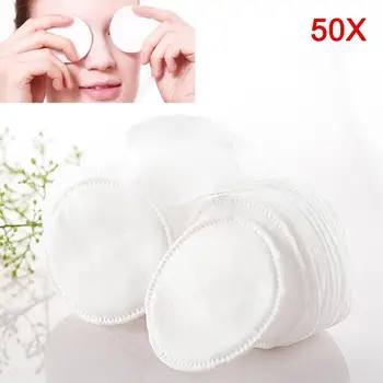 

50/100pcs Round Premium Cotton Pad Cosmetic Makeup Swab Pad Wipes Face Cleaning Makeup Remover Cleaning