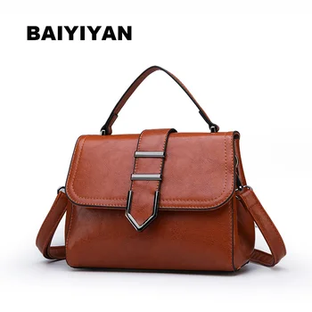 

European and American Fashion Women Shoulder Bag High Quality Brand PU Leather Bag Vintage Handbag Women Ladies Crossbody Bag