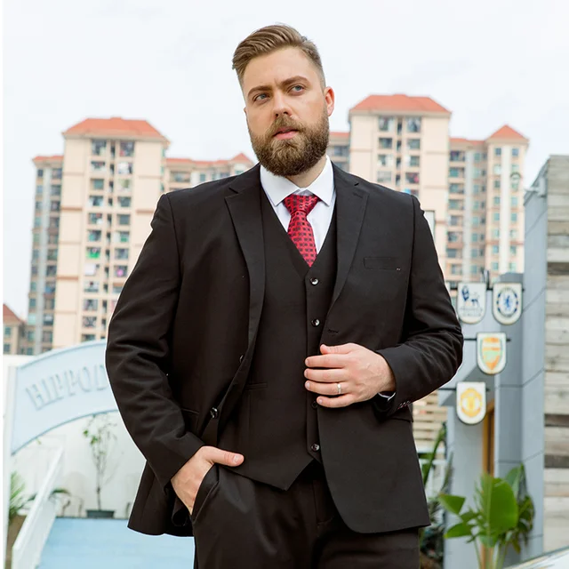 Fat suit big size suit men plus fertilizer XL professional dress loose
