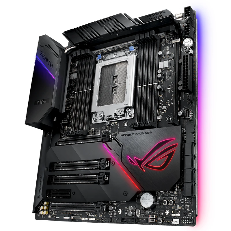  Asus ROG Zenith Extreme AMD X399/TR4 DDR4 128GB PCI-E 3.0 USB3.1 M.2 DIMM.2 RAID E-ATX motherboard