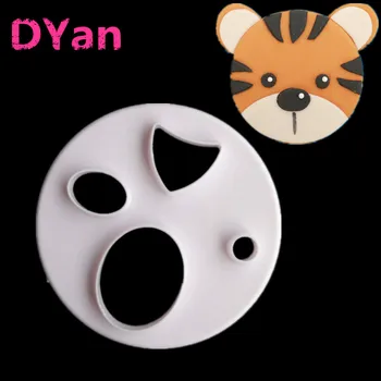

Kitchen DIY Animal Face Mold Paper Clay Cut Mold Cake Biscuits Soft Pottery Commonly Used Clay Mold Cake Decorating Tools A1496