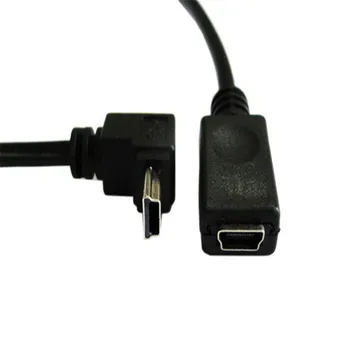 

Cable GPS Mini USB B Type 5P 90D Up Direct Angled Male to Female Extension Cable 20cm