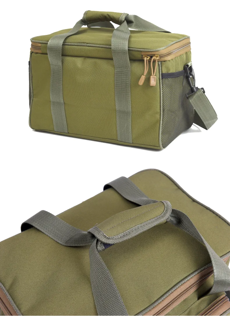 Bolsa de Pesca Pano ao ar Quadrado Lona Isca Crossbody Oxford Livre Fotografia Pesca Equipamento Frete Grátis 39 Cheap Bolsas de pesca
